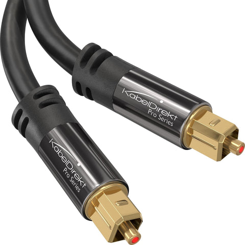 TOSLINK – Cable de audio óptico – 10 Pies