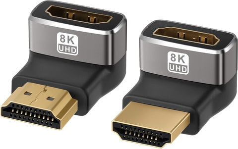 Adaptador L HDMI macho a hembra 2.1 8K de 90 y 270 grados