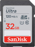 Memoria SANDISK Ultra SDHC UHS-I de 32 GB - 120 MB/s, C10, U1