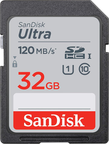 Memoria SANDISK Ultra SDHC UHS-I de 32 GB - 120 MB/s, C10, U1