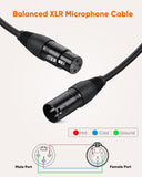 Cable de extensión de micrófono balanceado  CableCreation