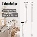 Extensor de enchufes eléctrico, giratorio 180°, 2 USB C