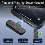 Micrófono de solapa inalámbrico mini para iPhone y Android