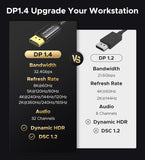 Cable Warrky USB C a DisplayPort 8K 60Hz