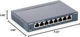 TP-Link 8 Port Gigabit Ethernet Network Switch - Ethernet Splitter | Plug & Play | Fanless