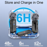 Micrófono de solapa inalámbrico mini para iPhone y Android