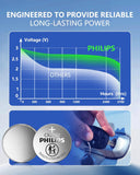 Pila de litio PHILIPS CR2032 de 3 V, 10 años de vida útil