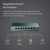 TP-Link 8 Port Gigabit Ethernet Network Switch - Ethernet Splitter | Plug & Play | Fanless