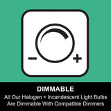 Bombillo G9 2 Pin Base Tipo JC, 120V T4 Bi-Pin 40W Xenon  Luz Cálida 2700K  Dimmable
