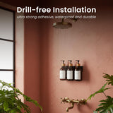 Dispensador de champú y acondicionador de pared, juego de 3 unidades