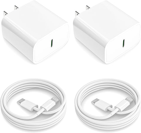 Cargador Apple Carga Rápida 20w + Cable Lightning Para Iphone